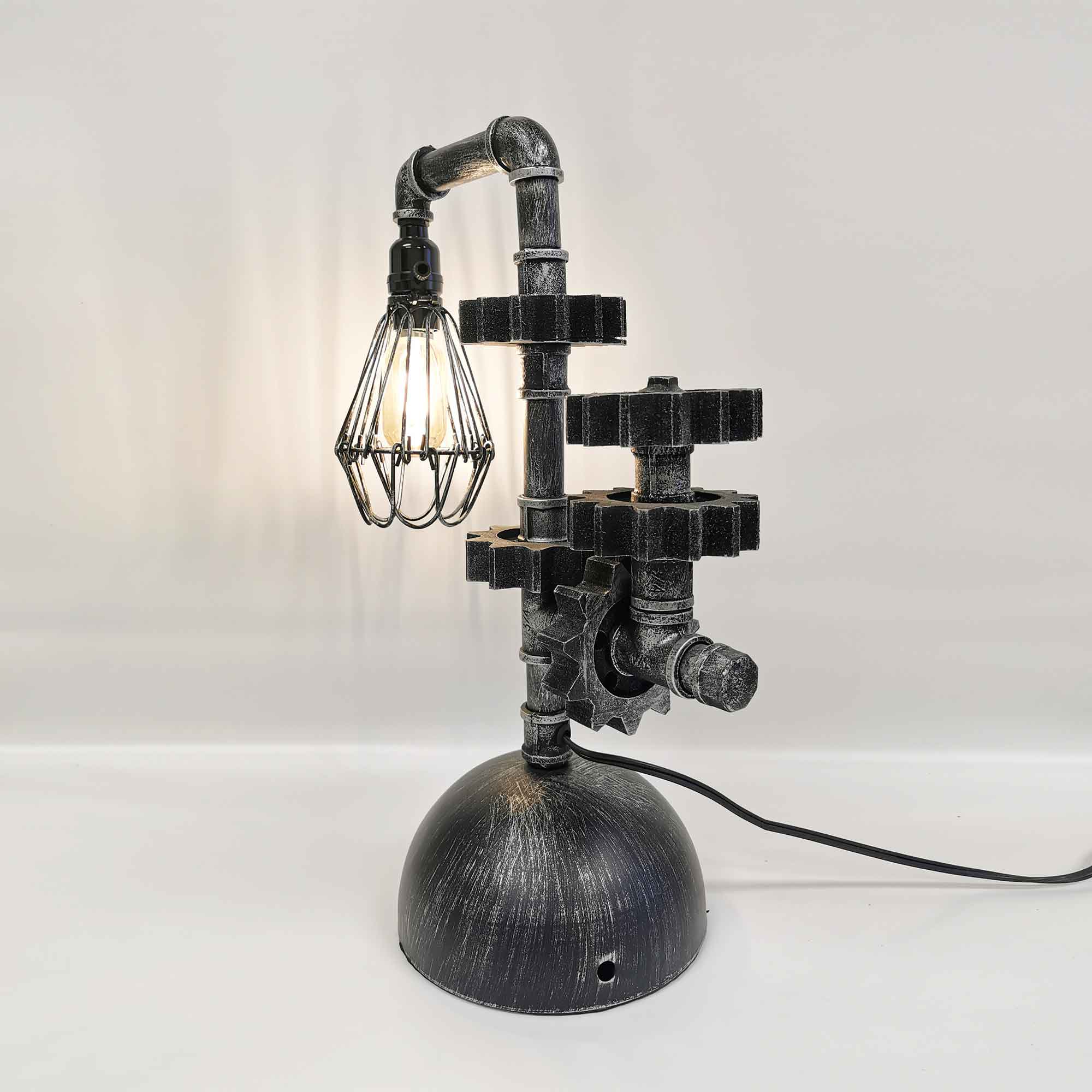 Steampunk Industrial Machine Age Desk Lamp Boxman
