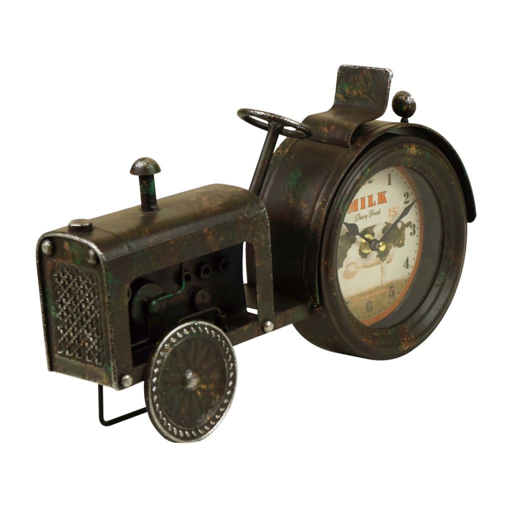 Vintage Tractor Tabletop Clock Boxman