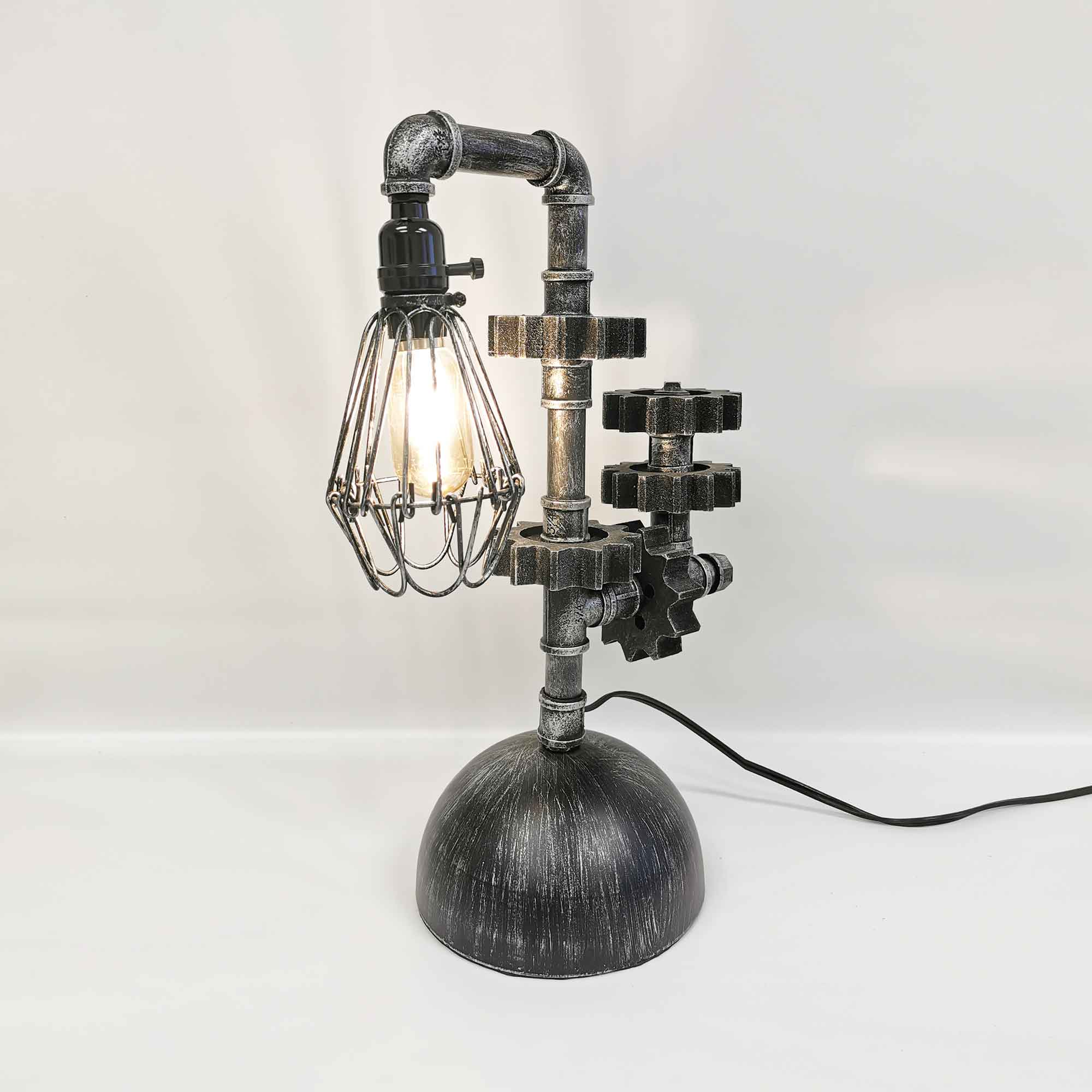 Steampunk Industrial Machine Age Desk Lamp Boxman