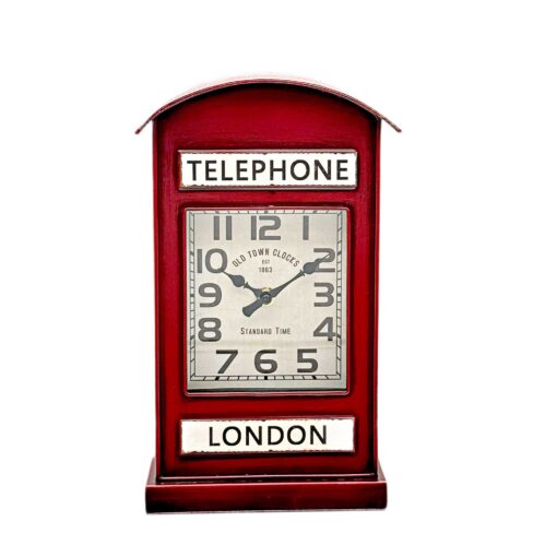 London Telephone Table Clock