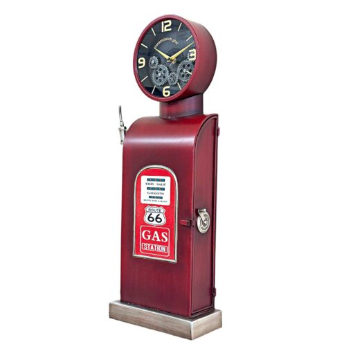 Moving Gears Vintage Gas Pump Wall Clock - Image 2
