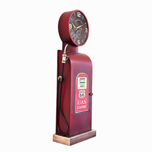 Moving Gears Vintage Gas Pump Wall Clock - Image 4