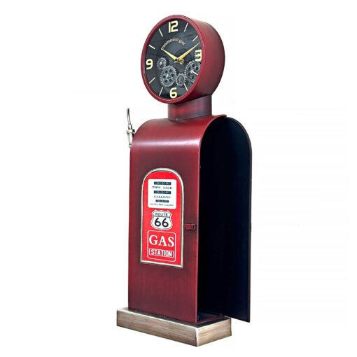 Moving Gears Vintage Gas Pump Wall Clock - Image 3